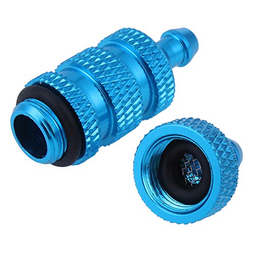 Aluminum Nitro Fuel Filter for 1/10 Traxxas Redcat Exceed RC Nitro Power Car Monster Trucks Off Road Buggy (2-Pack) (Blue)