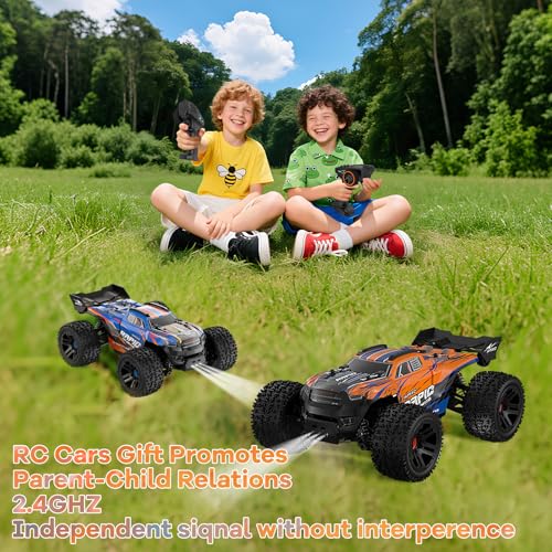 Nikuku Remote Control Car, High Speed All Terrain Off Road Fast RC Cars with 2.4 GHz,1:20 Scale Max 38 KPH 4WD Electric RC Truck Toys, Christmas Birthday Gifts for Adults & Teen Boys - color: Orange