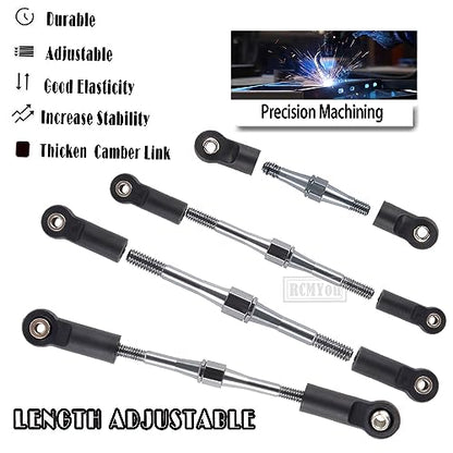 Aluminum Turnbuckles Camber Links Upgrades Part for 1/10 Slash 2WD/Stampede 2WD/Rustler 2WD/Bandit 2WD, Alloy Turnbuckles Camber Links Hops Up,Titanium - color: Titanium for Rustler 2wd