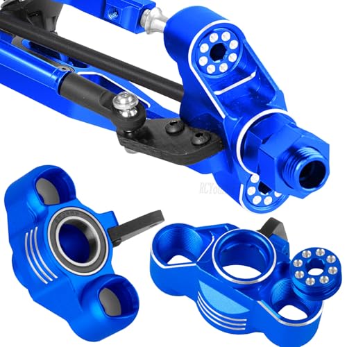 RC Upgrades Part Front Knuckles Steering Blocks&Rear Hub Stub Axle Carriers for 1/8 Kraton (Also for V4&V5)/Notorious/Outcast 6S BLX,Steering Hops Up,Replaces #AR330505#AR330404,Navy Blue - color: Navy Blue - (Upgrades)