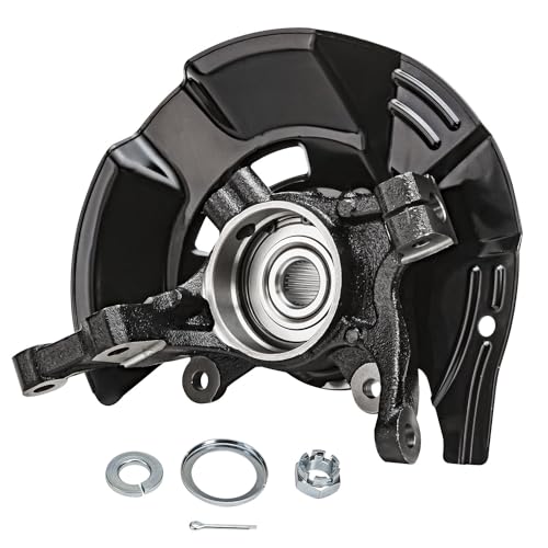 Detroit Axle - 2.4L Front 2pc Steering Knuckles for 2011 Kia Optima | 2 Steering Knuckles & Wheel Bearing Hubs Assembly Replacement - size: KA698460_KA698461/Kit