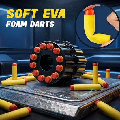 Blue Foam Dart Launcher Attachment for RC Toy Vehicle, Soft Foam Dart Shooter Replacement Module for Remote Control Stunt Car Toy, Kids RC Toy Accessory Spare Part - color: Blue & Foam Blaster