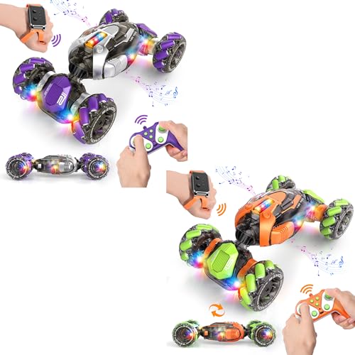 Nicella Gesture Sensing RC Stunt Car, Remote Control Cars Transformer Toys for Age 5-7 8-13 Boys Girls