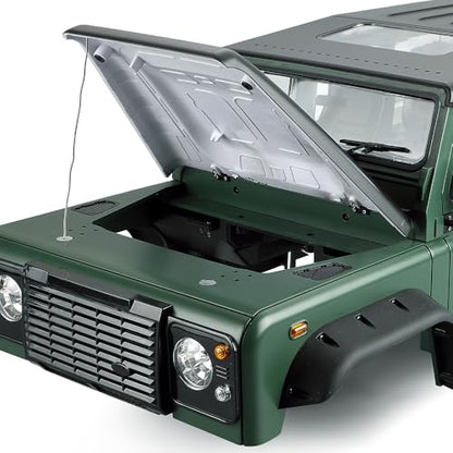 1/10 RC Car Hard Body Shell Kit-313mm Wheelbase D110 Land Rover Defender Body for Axial SCX10 90046 TRX4 CC01 Capra RC Crawler Car (313mm Army Green) - color: 313mm Army Green