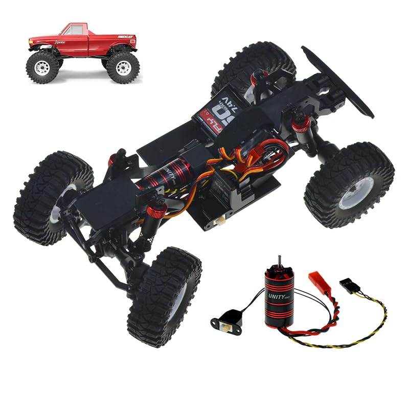 FURITEK Unity PRO 3500kv 2-in-1 Micro FOC Brushless System Included Inrunnner Motor with Integrated ESC & Receiver for REDCAT ASCENT-18 1/18 Upgrade Electronics (HELIDIRECT)