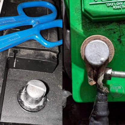 10 Piece Battery Post Terminal Shims, Ampper Lead Terminal Shim Caps with 12 Piece Washers for Top Post Battery Post Ends Repair - color: Shims & Washers R/B