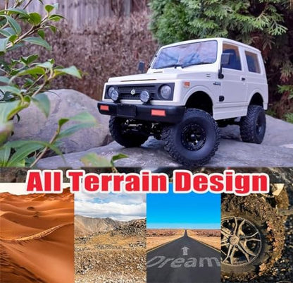 Apawband WPL C74 RC Truck 1/10 RC Crawler RTR Off Road RC Rock Crawler 4x4 | All Terrain Proportional Control 370 Motor Counter Rotating Gearbox Leaf Spring Hobby Grade Toy