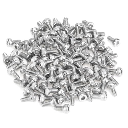 105 Pieces M2.5 x 4mm Socket Head Cap Screws, Thread Pitch 0.45mm, Sutemribor M2.5 Screws, 304 Stainless Steel, Fully Threaded, Silver - size: M2.5 x 4mm, style: Socket Head