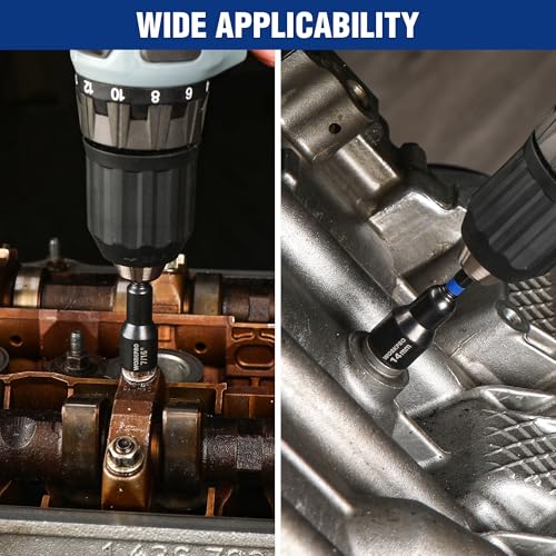 WORKPRO 12 PCS Magnetic Nut Driver Set, Premium Impact Power Hex Nut Driver | Drill Bit Master Kit, SAE (1/4" to 9/16") and Metric (6-14mm), 1/4" Hex Shank and Quick-Change, Cr-V Steel - size: 12PCS Magnetic Nut Driver Set