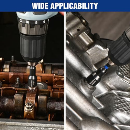 WORKPRO 12 PCS Magnetic Nut Driver Set, Premium Impact Power Hex Nut Driver | Drill Bit Master Kit, SAE (1/4" to 9/16") and Metric (6-14mm), 1/4" Hex Shank and Quick-Change, Cr-V Steel - size: 12PCS Magnetic Nut Driver Set