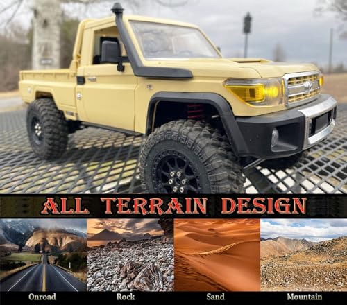 WPLDEWAN RC Rock Crawler 4x4 RC Truck MN82 Toyota LC79 Remote Control Truck | 1/12 RC Crawler Off Road Pickup 2.4G All Terrain 280 Motor Full Proportional RTR Hobby Toy Adult