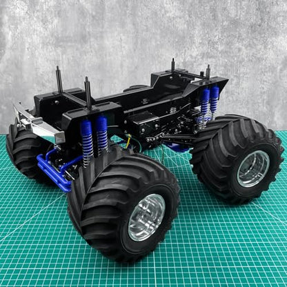 RC Car Shell Holder Column Mounts Aluminum Body Mounts Car Shell Fixing Body Post with R Clips & Screws Compatible with 1/10 Tamiya Clod Buster 4×4×4 Monster RC Truck Car