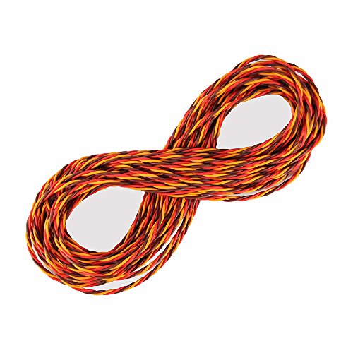 32 feet 22AWG 60cores Twisted Servo Lead Servo Extended Cable Twisted Wire for JR Servo Extension