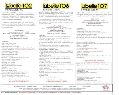 Labelle 1001 Lubricant 3-Pack | Model Trains (DCC HO/O), Slot Cars, RC Cars & Boats, 3D Printer Hobbyists, Small & Medium Electric Motors