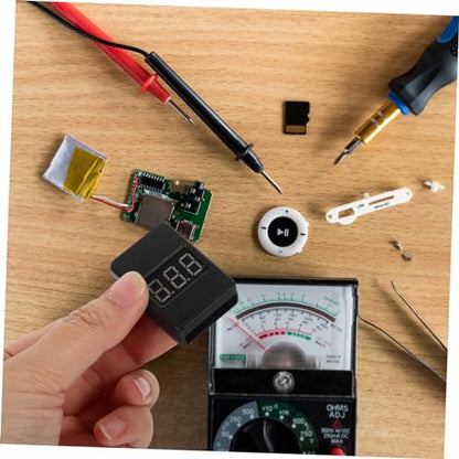 Zerodeko Battery Capacity Tester Digital Voltage Checker Lipo Batteries Low Voltage Alarm Sturdy High-Brightness Led Display for Rc Devices