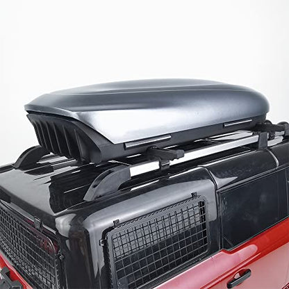 RC-Hub Plastic Roof Trunk Luggage Rack Box for 1/10 TRX-4 TRX-6 RC Crawler Car,Roof Top Carrier Storage Luggage Box for RC Crawler (Yellow) - color: Yellow