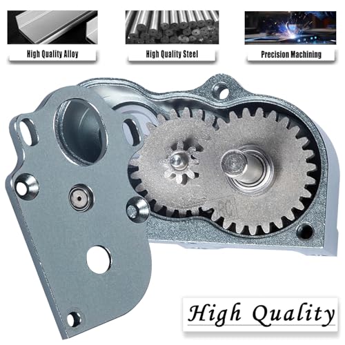 LCG Middle Transmission Gearbox Upgrades Part for 1/10 RC Crawler car SCX10 SCX10 ii 90047 Wraith,Aluminum Center Transmission Gearbox Hops up,Titanium - color: Titanium(parts)