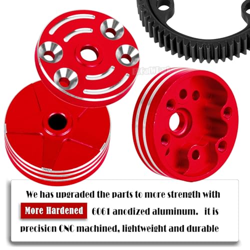 RC Differential Locker Spool Diff Case Mounts & Differential Case Upgrades Part for 1/10 Slash 2WD VXL/Stampede 2WD VXL XL-5/Rustler 2WD VXL XL-5/Bandit 2WD VXL,Red - color: Red - (Upgrades Part)
