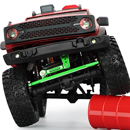 SCX24 Servo EMAX Servo with Servo Mount & Arm & Steering Link Set GR | Metal Gear Steering Servo, SCX24 Upgrade Parts - color: Green
