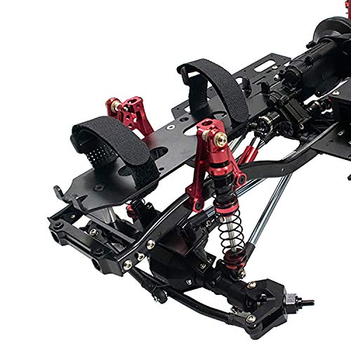 LCX Racing 1/10th RC Crawler Car CNC Machined Alloy Battery Tray for Axial SCX10 II 90046 90047, Upgrades Parts Accessories
