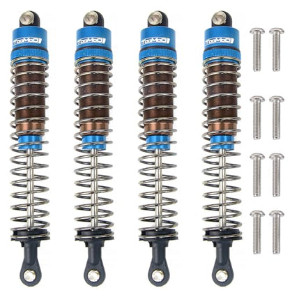 90MM Oil Shock Absorbers Upgrade Compatible with 1/10 RC Crawlers | Fits Tamiya ClodBuster / Bullhead / TRX4 / Axial / D90 - Oil Damper Upgrade - Blue - color: Blue