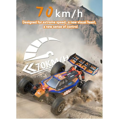ZD Racing BX-12 1/12 Remote Control Off-Road Car Compatible with 3S Batteries, 2.4G Brushless 4WD 70KM/H RC Climbing Car Mini Electric RC Buggy Rock Crawler Toy Gift -RTR - style: ZD Racing BX-12 1/12, Orange