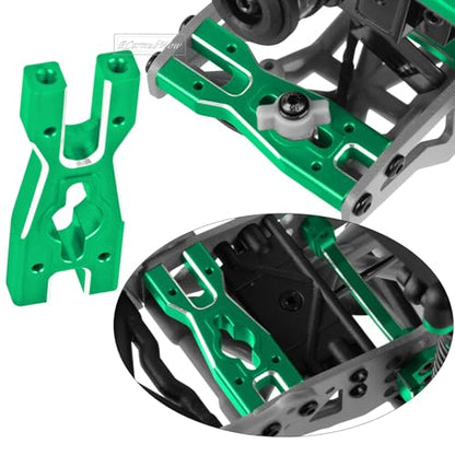 RC Upgrades for L0S1 1/18 Mini LMT 4X4,Driveshafts,Servo,Body Mount,Upper&Lower Shock Mount,Side Panel Crossbar,Rear Cup,Steering Cup&C Hub,Steering Links,Shock Strengthen Mount,Green - color: Green(1set)