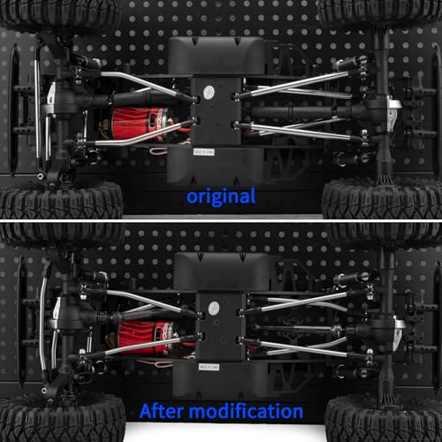 RCLIONS High Clearance Suspension Links Linkage for Redcat Ascent Fusion | 1/10th RC Crawler Car Upgrade Parts,Made of Stainless Steel