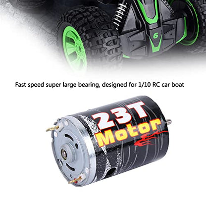540 Brushed Motor Spare Part Accessory for 1/10 RC Car Boat Model, High - Purity Copper Windings with Super Large Bearing, Precisely Balanced Rotor for Stable Performance (M540-23T) - size: M540-23T