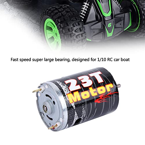 540 Brushed Motor Spare Part Accessory for 1/10 RC Car Boat Model, High - Purity Copper Windings with Super Large Bearing, Precisely Balanced Rotor for Stable Performance (M540-23T) - size: M540-23T
