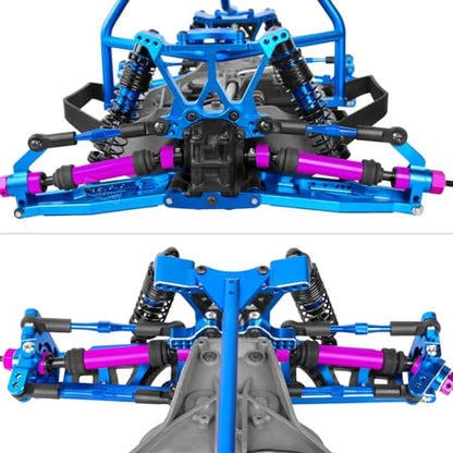 RC Drive Shaft CVD Axles Upgrades Part for 1/10 Slash VXL 4X4,Rustler VXL 4X4,Stampede VXL 4X4,#45 Steel Front Rear Driveshaft with Hex,Pink - color: Pink - Upgrades