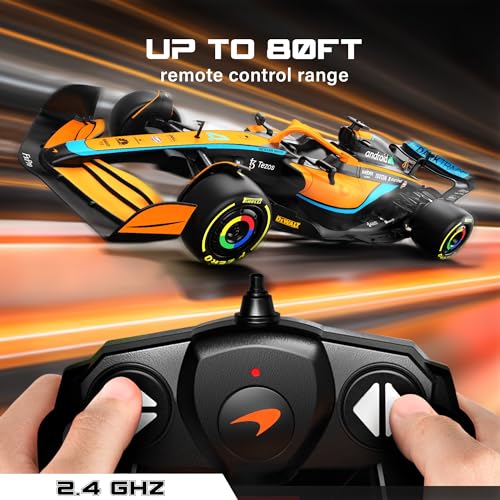 Voltz Toys Authentic Licensed 1:18 McLaren F1 MCL36 Remote Control Car - F1 Collection RC car Series for Kids and Adults - 2.4GHz RC Car for Gift (1:18 McLaren F1 MCL36) - color: 1:18 Mclaren F1 Mcl36