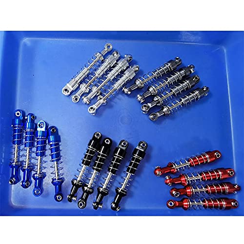 Metal Steering Link Rod Pull Rod Mounts Shock Absorbers Set for C14 C24 C24-1 1/16 RC Car Upgrade Parts,1