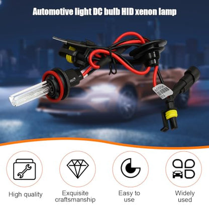 2PCS 9005 HID Car Xenon Bulbs, 35W 12V 6000K Waterproof Vehicle Headlight, Automotive Front High Low Beam Lamp Replacement Accessories, Universal for SUV Sedan Truck
