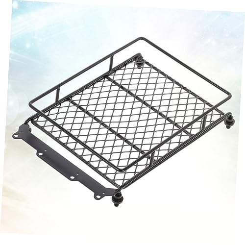 VICASKY Car Roof Luggage Carrier Rack for Rc Crawler Durable Black Metal Storage Bracket for Cargo and Accessories Lightweight Design for Easy Installation
