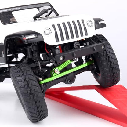 Steering Links Aluminum Steering Linkages for Axial SCX24 C10 Gladiator Bronco Wrangler Deadbolt (Green) - color: Green