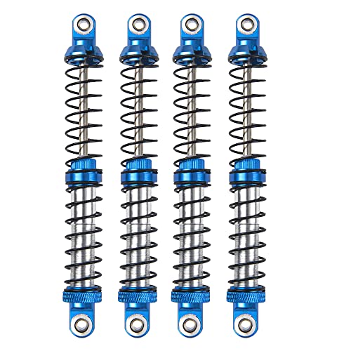 4Pcs ShareGoo Adjustable Metal Shock Absorber 70/80/90/100/110/120mm Damper Compatible with Traxxas TRX4 TRX6 G63 Axial SCX10 D90 90046 AXI03007 1/10 RC Rock Crawler (100mm Hole Distance) - size: 100mm Hole Distance