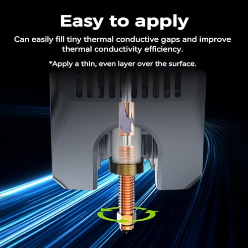 Creality Thermal Paste for Ender 3 V4-55℃~350℃ Range High Thermal Conductivity Thermal Paste for 3 Printer Hotend & Nozzle Thermal Grease for Ender 3 V4 K2/K2 Pro/K2 Plus/K2 SE/K1/K1C/K1 Max/K1 SE(2) - style: Thermal Paste HT