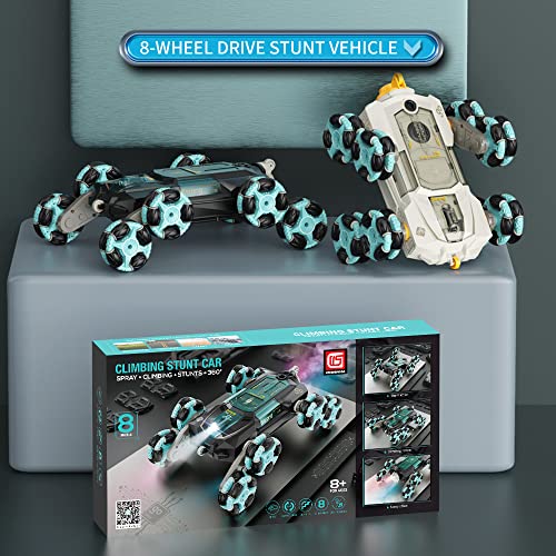 8Wd Gesture Sensing Rc Car Toys for Boy Age 8-13,2.4Ghz Remote Control Car,Racing Drift Double-Sided Stunt Car,Coolest Birthday Gift Ideas Easter Toys for Boys Girls Kids 8 9 10 11 12+ Year - style: Modern