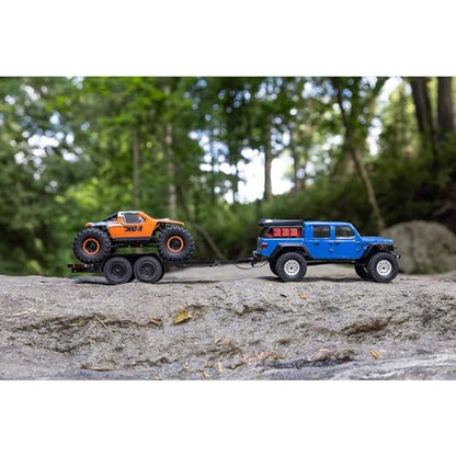 Axial SCX24 Flat Bed Vehicle Trailer with LED Taillights:1/24th, AXI00009
