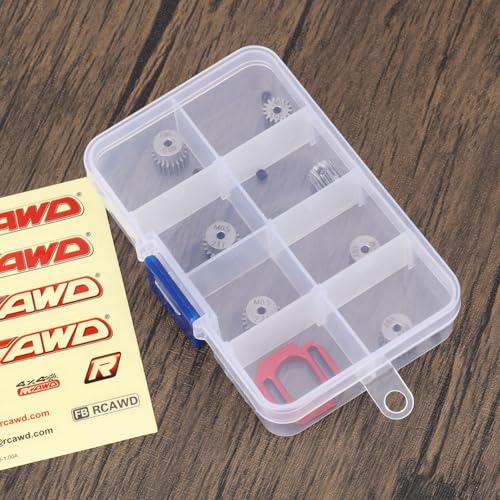 RCAWD 40CrMo Pinion Gear 16T 17T 18T 19T 20T 21T 22T, 50% Strength Upgrade, Motor Gear for Losi 1/12 RC Racecar On-Road Car & ARRMA Typhon Granite Mojave Grom