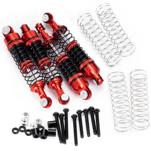 4PCS Ascent-18 Threaded Shock Absorber Oil Damper 53MM for Redcat Ascent18 1/18 RC Crawler Upgrade Parts