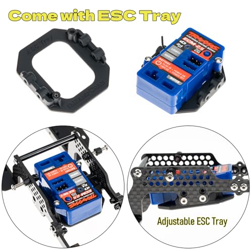 LCG Carbon Fiber Universal Chassis Frame Kit for 1/18 RC Crawler TRX4M Upgrade - size: A