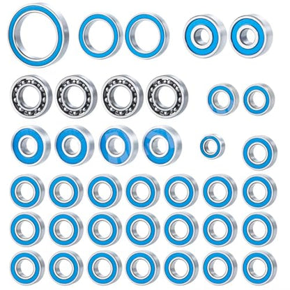 Compatible with Axial for SCX10 III AXI03007 1/10 RC Crawler Car Truck Accessories Parts 38Pcs Wheel Hub Sealed Bearing Kit RC Parts