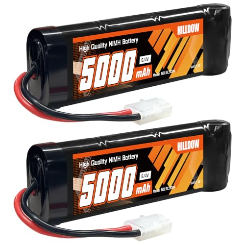 Hilldow 5000mAh 8.4V NiMH Battery High Capacity Battery Pack with TMY Connector for Car Truck Tank Airplane Helicopter (2 Pack) - color: 2PCS