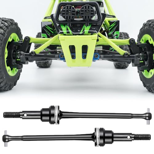 MORLORDY 2Pcs Front CVD Driveshafts Dogbone for 1/12 WL 12428 RC Off Road Truck Upgrade Parts