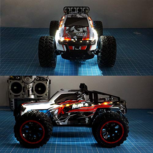 LED Light Strip for RC Fixed Wing Airplane Flying Wing Plane AR Wing Drone Model Car Truck (White) - color: White