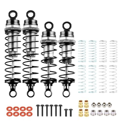 GLOBACT RC Shocks for LOSI 1/16 Mini-B 1/18 Mini-T 2.0 LOS314004 (Black) - color: Black
