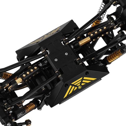 Brass Black Coating Side Plates Pedal Body Bracket for 1/24 RC Crawler Axial AX24 Car DIY Chassis Frame Kit Metal Upgrade Parts
