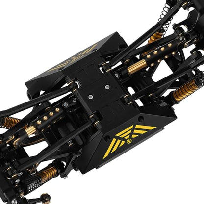 Brass Black Coating Side Plates Pedal Body Bracket for 1/24 RC Crawler Axial AX24 Car DIY Chassis Frame Kit Metal Upgrade Parts